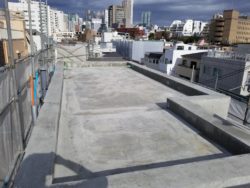 防水工事・株式会社APEX・東京都・千駄ヶ谷・ ウレタン防水通気工法・断熱ボード50mm厚・耐候性シリコントップコート